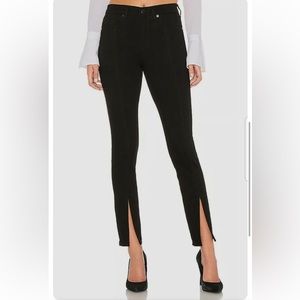 Blank NYC Black Jeans Slit Hem